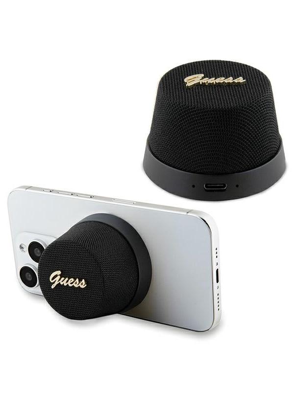 Głośnik bluetooth Guess Magnetic Script Metal GUWSC3ALSMK czarny