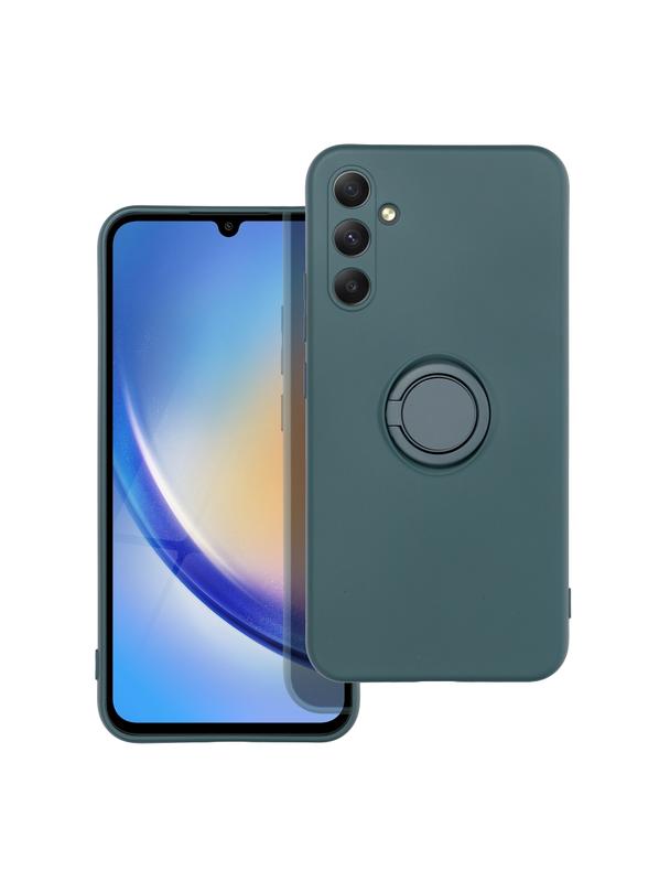 Futerał SILICONE RING do SAMSUNG A34 5G zielony