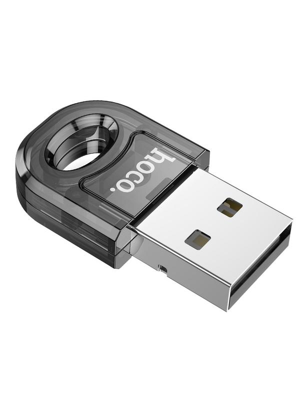 Adapter USB A bluetooth Hoco UA28 transparentny czarny