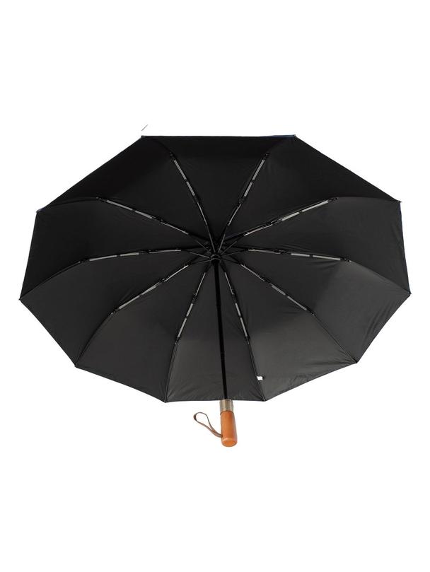 Automatyczny składany parasol z drewnianą rączką 10-ramienny XXL 115 cm czerwony