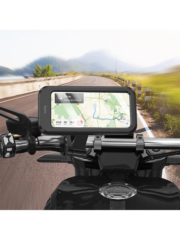 Uchwyt na telefon do roweru / motocykla Hoco CA101 czarny