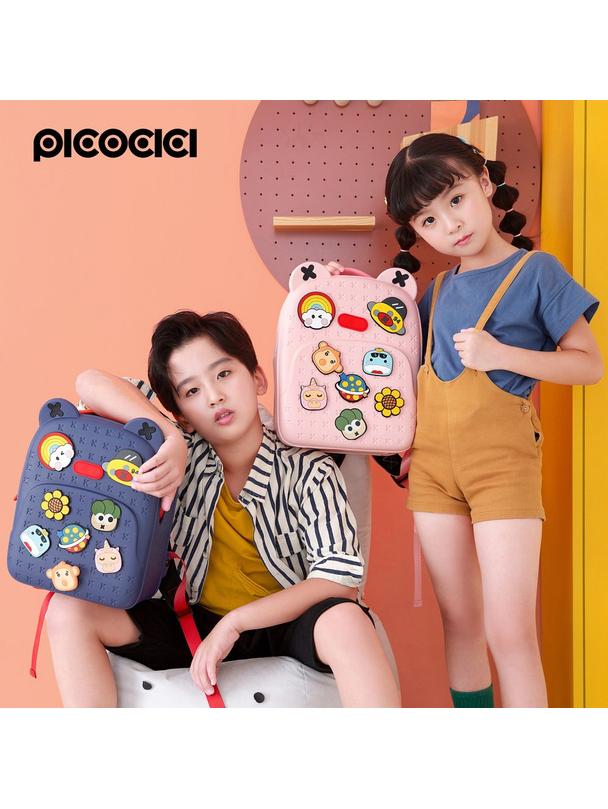 PICOCICI Mały plecak dla dzieci podróżny K16 różowy