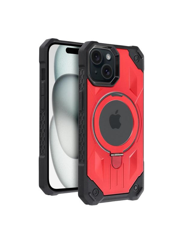 Futerał ARMOR MAG COVER kompatybilny z MagSafe do IPHONE 15 czerwony