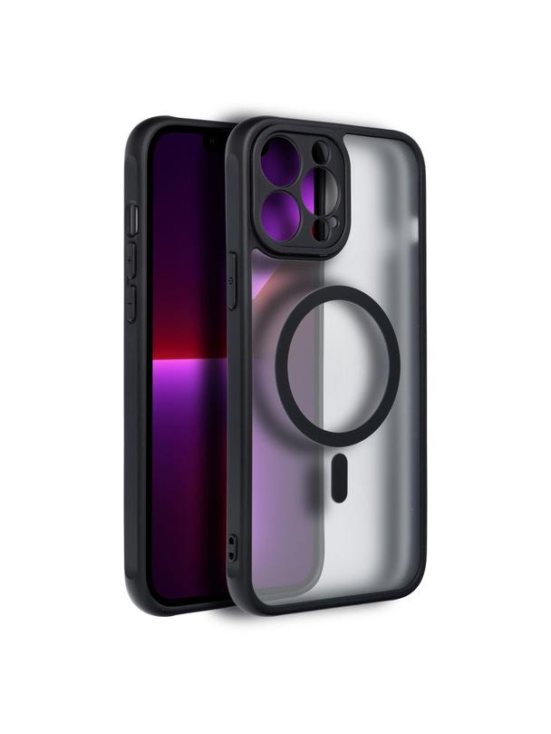 Futerał FULL MATTE MAG COVER kompatybilny z MagSafe do IPHONE 13 Pro Max czarny