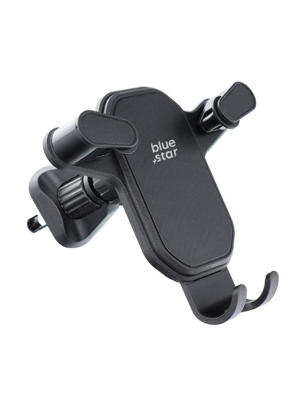Uchwyt na telefon do samochodu grawitacyjny Blue Star Triangular do kratki czarny