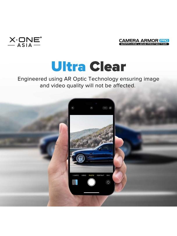 Szkło szafirowe X-ONE na obiektyw aparatu Camera Armor Pro - do iPhone 17