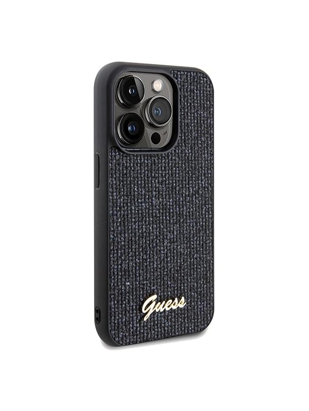 GUESS futerał do IPHONE 14 Pro GUHCP14LPMSDGSK (Disco Metal Script) czarny