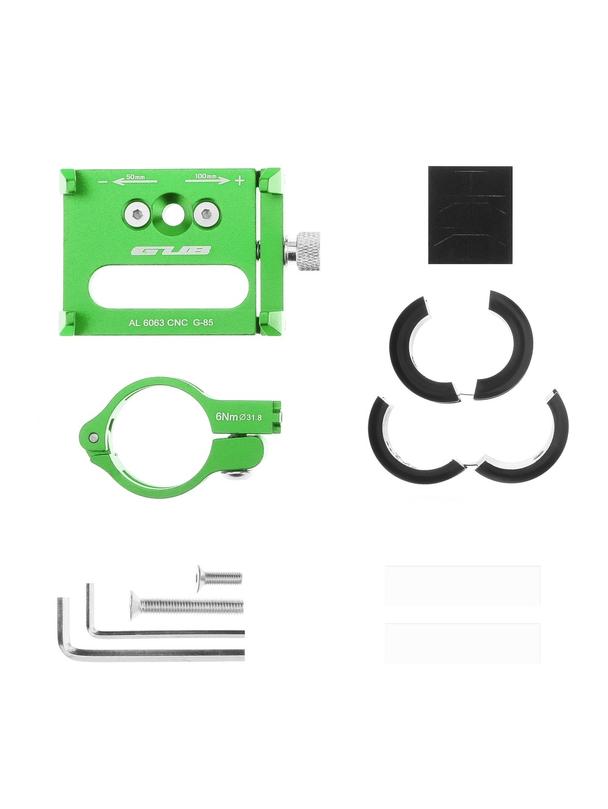 GUB uchwyt rowerowy na kierownicę G85 Aluminium zielony