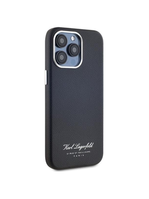 KARL LAGERFELD futerał do IPHONE 15 Pro Max KLHCP15XPGWCMKHK (FW PU Hotel RSG) black