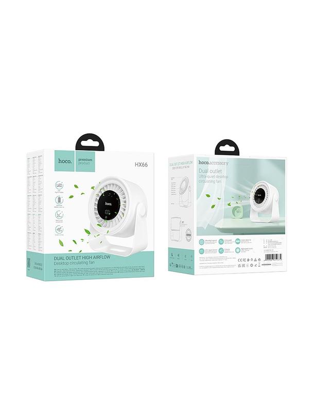 Wentylator biurkowy Hoco HX66 biały