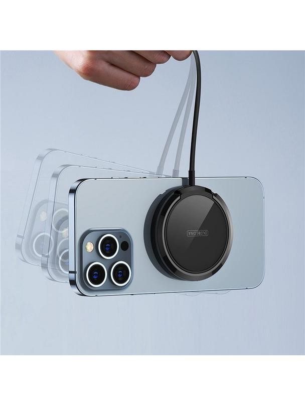 DUZZONA W1 - ładowarka indukcyjna kompatybilna z MagSafe 15W czarna