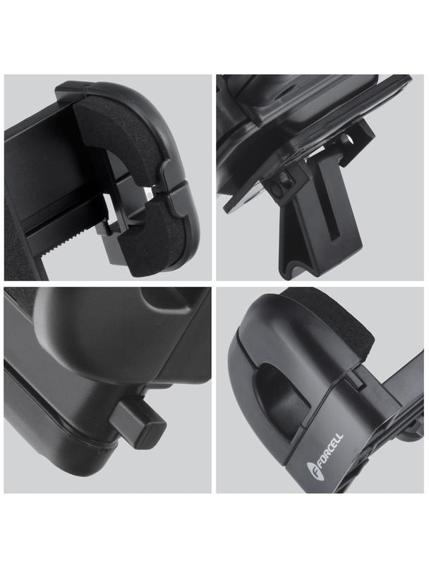 Uchwyt na telefon do samochodu uniwersalny Forcell F-Grip Regular do kratki czarny