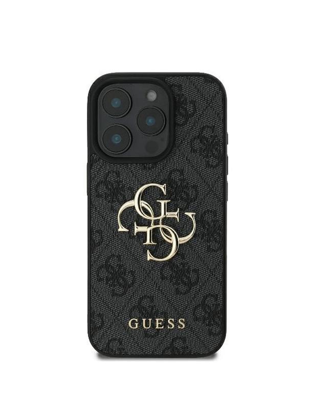 GUESS futerał do IPHONE 16 Pro Max GUHCP16X4GMGGR (4G PU Big Logo) czarny