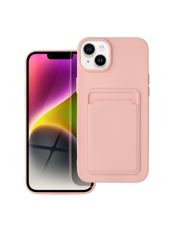 Futerał CARD CASE do IPHONE 14 Plus różowy