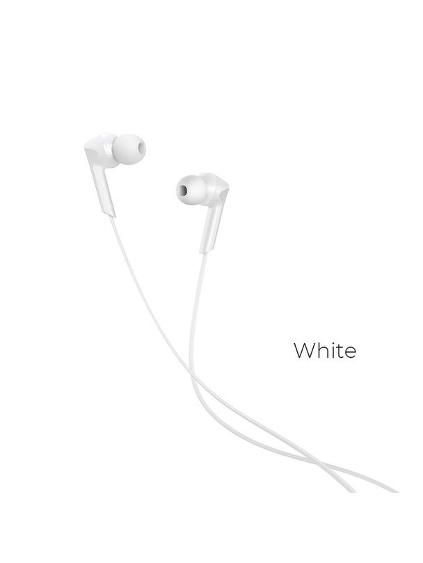 Słuchawki przewodowe douszne Jack 3,5 mm Hoco M72 białe