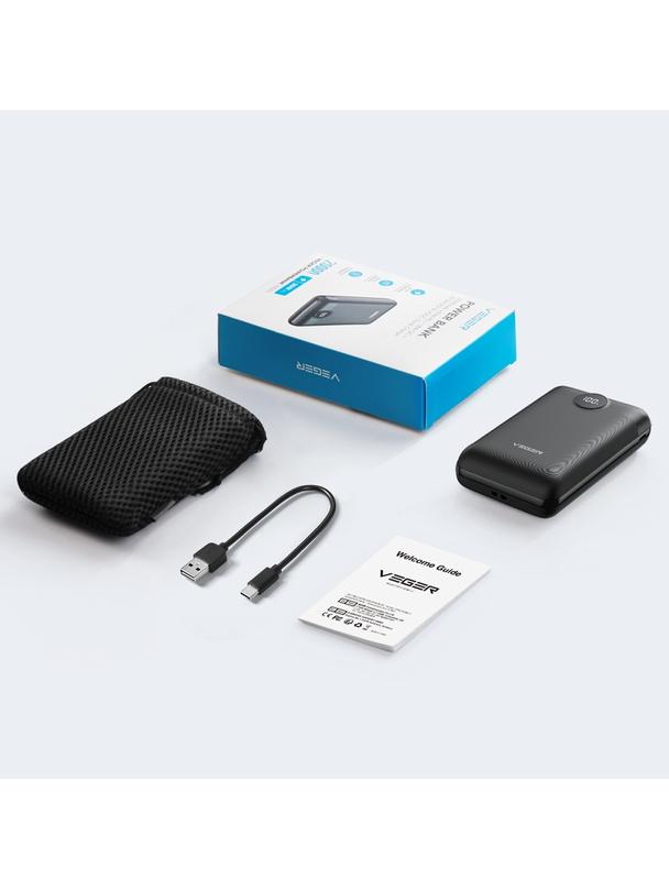 Powerbank Veger S20 (W2053) PD QC3.0 2A 22,5W 20000 mAh czarny
