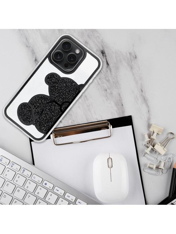 Futerał TEDDY BEAR do IPHONE 15 Pro czarny