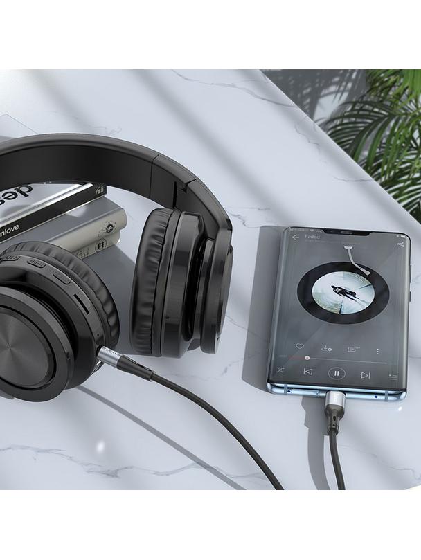 Kabel AUX Jack 3,5 mm do USB C Hoco 1 m UPA22 czarny