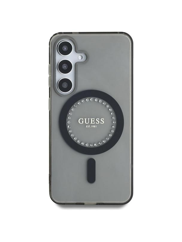 GUESS futerał do SAMSUNG S25 GUHMS25SPFTDTEK (Magnetic IML Rhinestones) czarny