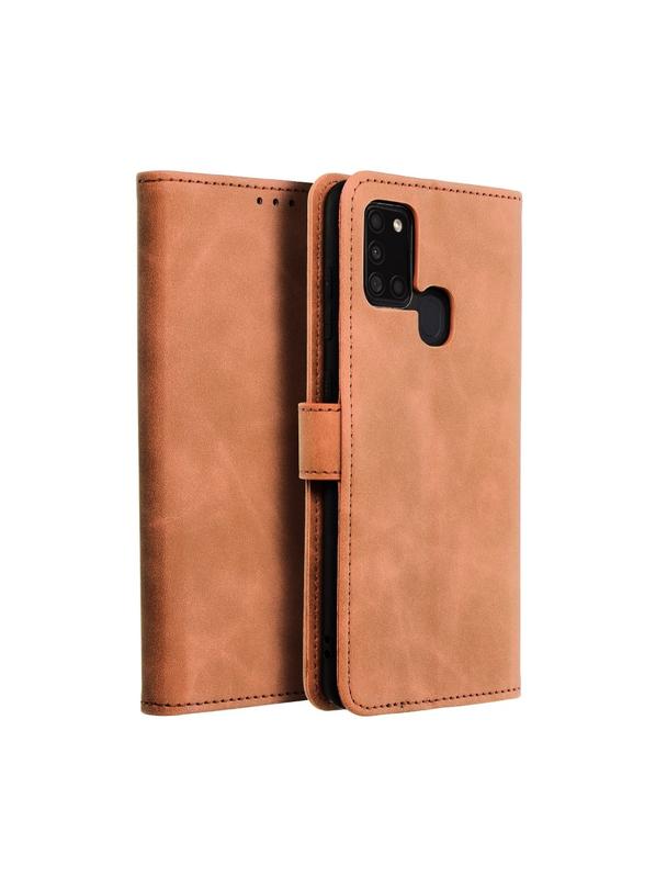 Kabura TENDER Book do SAMSUNG A21s brązowy