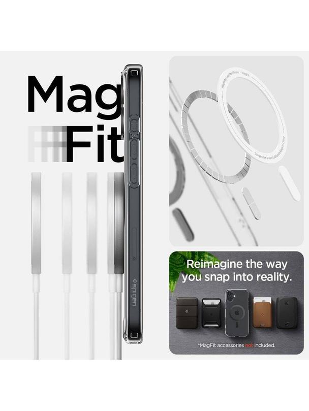 SPIGEN futerał ULTRA HYBRID MAG kompatybilny z MagSafe do IPHONE 16 carbon fiber
