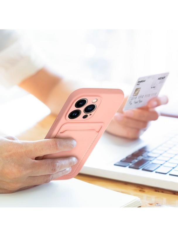 Futerał CARD CASE do IPHONE 14 Plus różowy