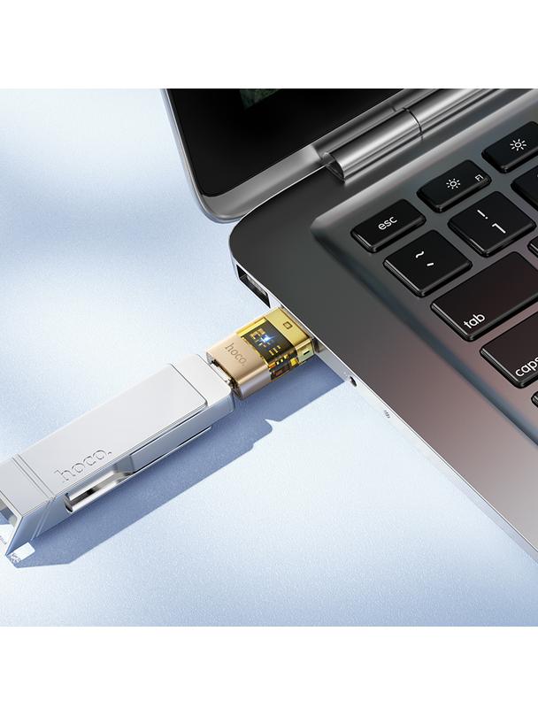 Adapter USB A do USB C Hoco UA36C złoty