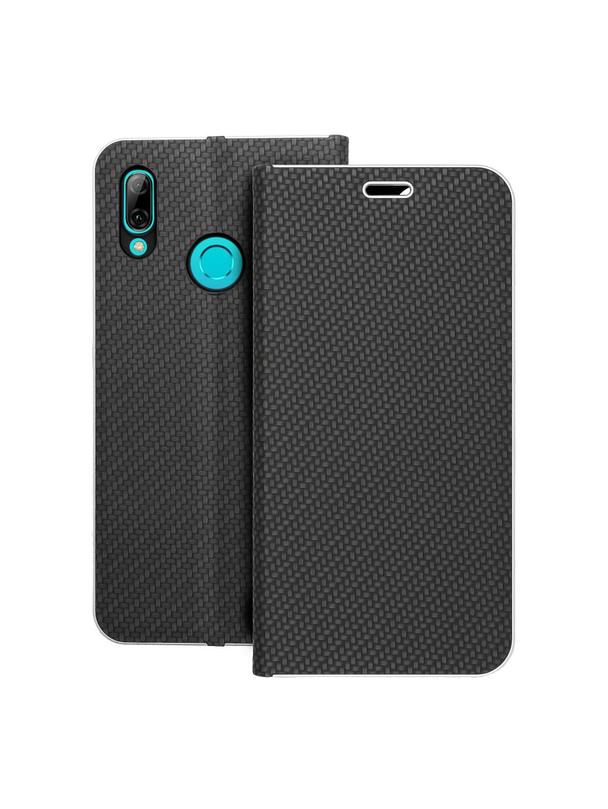 Kabura LUNA Book Carbon do HUAWEI P Smart 2019 czarny