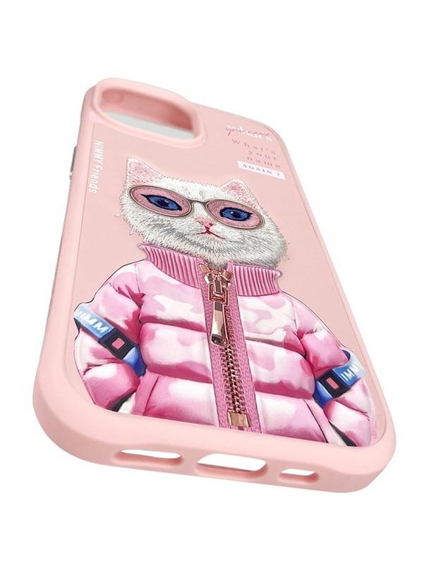 NIMMY futerał COOL&CUTE 2.0 Cat do IPHONE 15 różowy