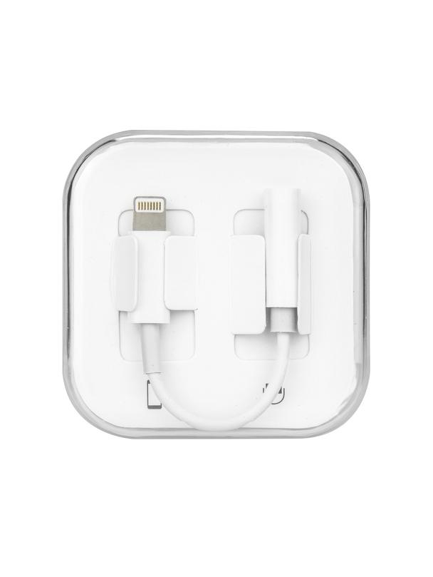 Adapter AUX Lightning (męski) do Jack 3,5 mm (żeński) BOX biały