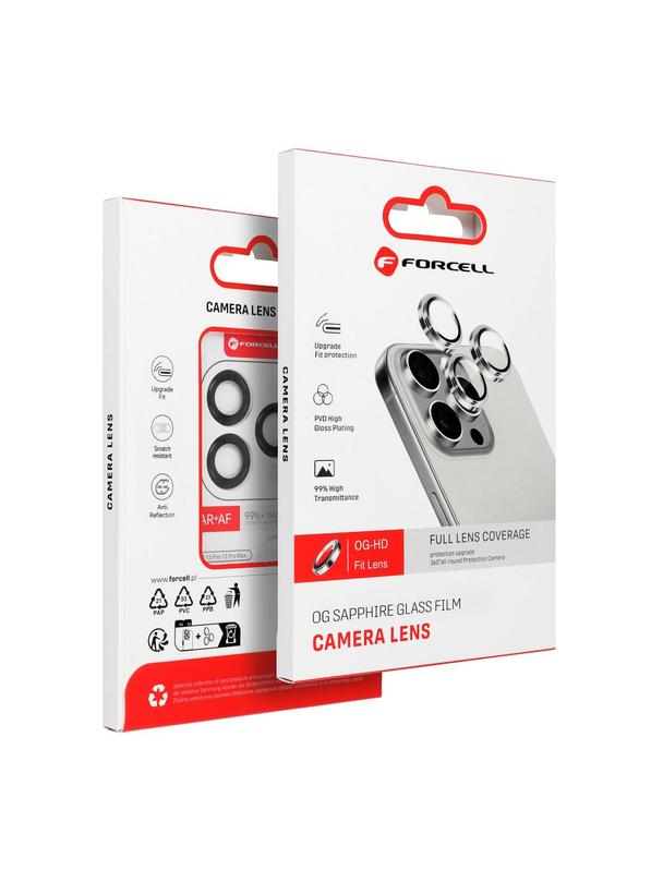 Szkło hartowane na aparat do iPhone 13 / 13 Mini Forcell Premium niebieskie