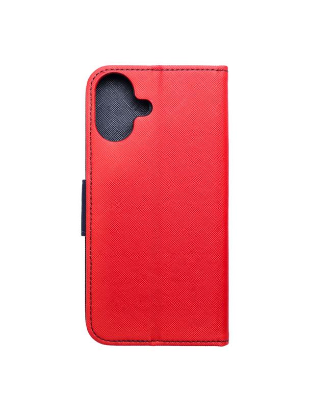 Kabura do IPHONE 16 Plus Fancy Book czerwono granatowy