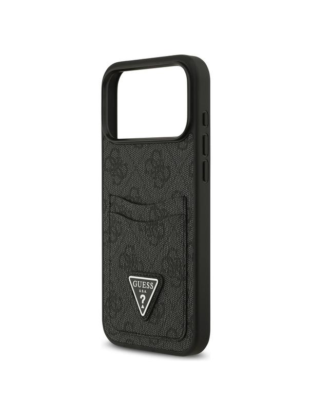 GUESS futerał do IPHONE 17 Pro Max GUHCP17XP4TPK (4G Double Card Triangle) czarny