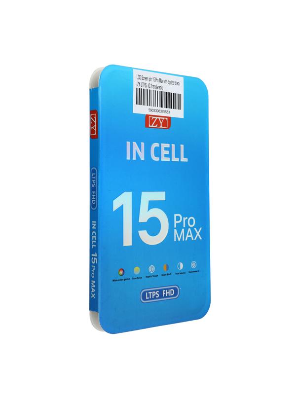Wyświetlacz do iPhone 15 Pro Max z ekranem dotykowym czarnym (ZY-LTPS) IC Transferable