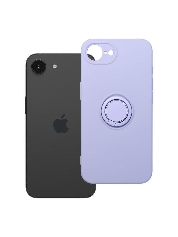 Futerał do iPhone 16e (SE 4 2025) Silicone Ring fioletowy