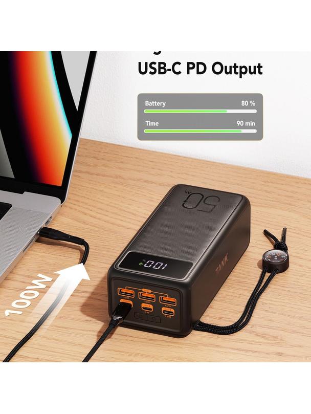 Powerbank Veger Tank Boost (W5001C) PD QC3.0 5A 130W 56000 mAh czarny