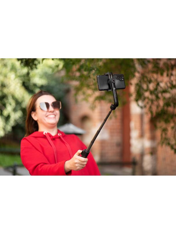 Selfie stick Forcell F-Grip S70M tripod z pilotem bezprzewodowym czarny 0INT