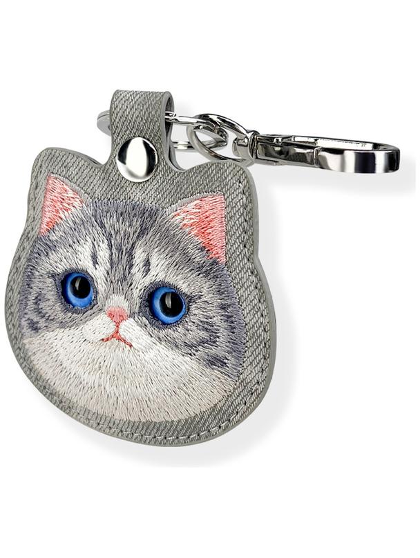 NIMMY etui na lokalizator / brelok BIG EYED PET 2.0 Cat szary