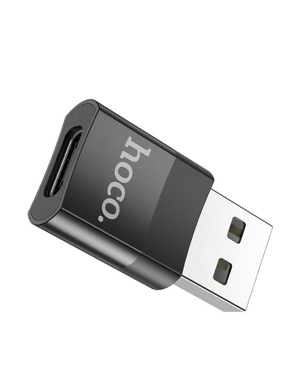 Adapter OTG USB A do USB C Hoco UA17 czarny