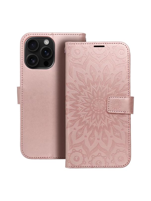 Kabura MEZZO Book do IPHONE 16 Pro Max mandala złoty róż