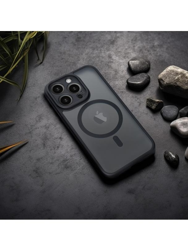 Futerał FULL MATTE MAG COVER kompatybilny z MagSafe do XIAOMI REDMI 15 5G czarny