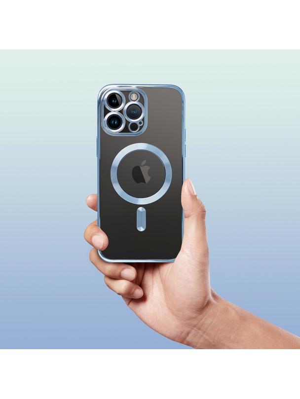 Futerał ELECTRO MAG COVER kompatybilny z MagSafe do IPHONE 12 Pro niebieski