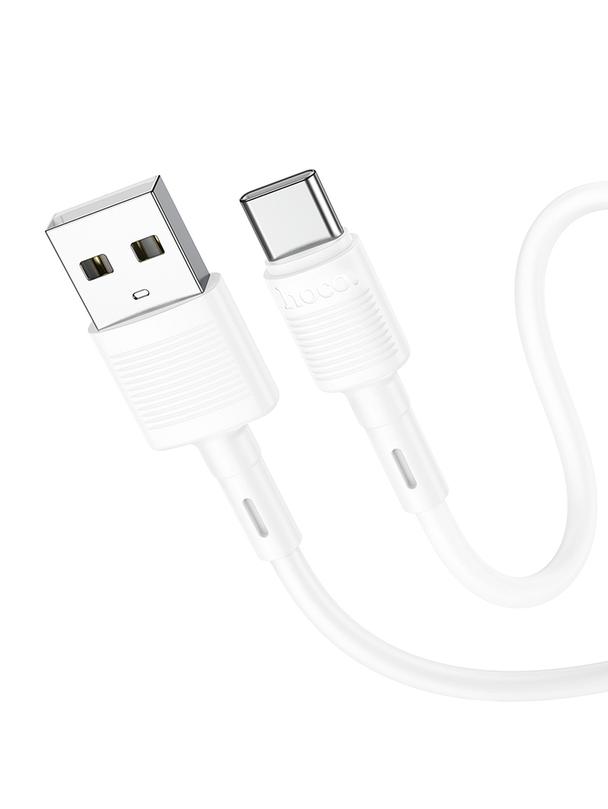 Kabel USB A do USB C Hoco 3A 1 m X83 biały