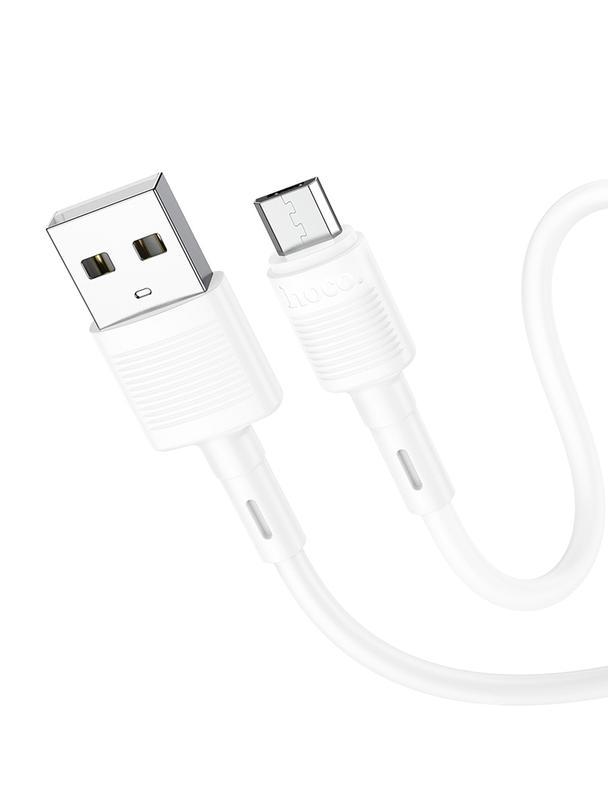 Kabel USB A do Micro USB Hoco 2,4A 1 m X83 biały