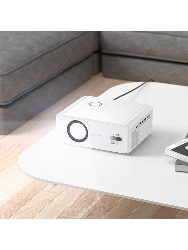 Projektor Full HD Hoco z systemem Android Wi-Fi Bluetooth 1080P DT3 biały