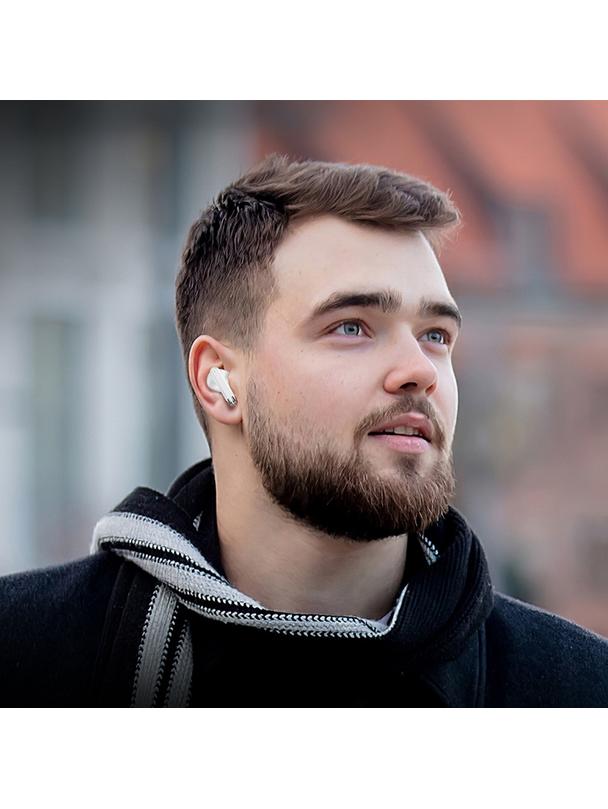 Słuchawki bezprzewodowe douszne Hoco TWS EQ2 białe