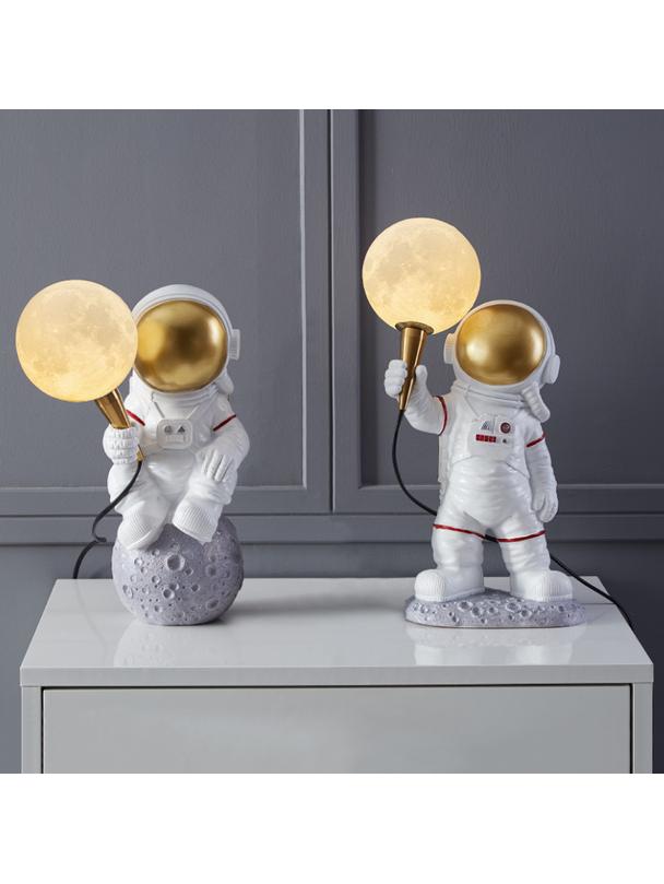 Lampka nocna ASTRONAUTA Art Deco stojący (wzór 1) AMTL