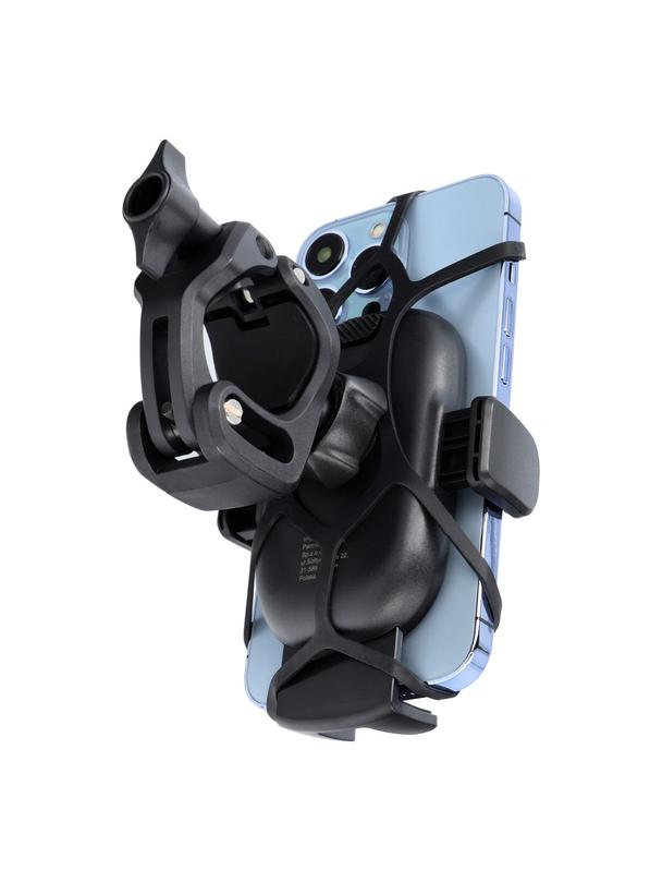 Uchwyt rowerowy PREMIUM zaciskowy na kierownicę H6-MB01 czarny