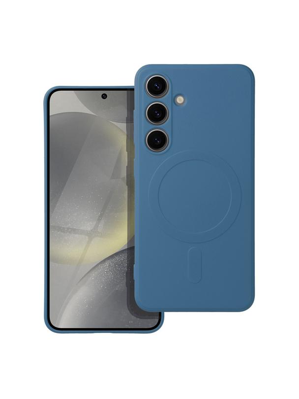 Futerał SILICONE MAG COVER kompatybilny z MagSafe do SAMSUNG S25 FE niebieski