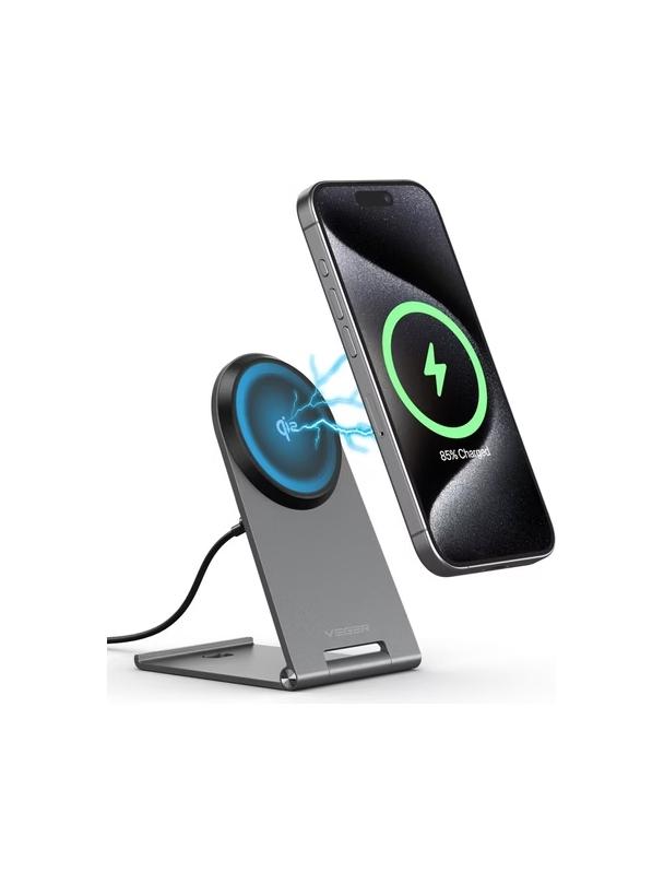 VEGER składana ładowarka indukcyjna 15W Q7 czarna